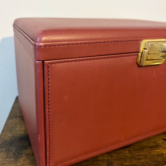 Scatola Del Tempo Watch Winder 7RT Cognac Leather Box Display Case No. 507 - Picture 3 of 15